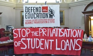 privatisation of student loans protest