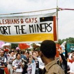 The real thing: LGSM members march in support of the miners